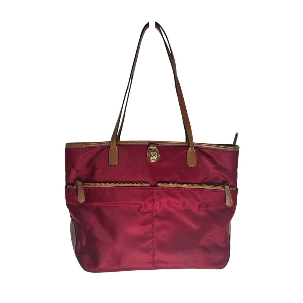 Michael Kors Red Vinyl Shoulder Bag 14"x9.5"